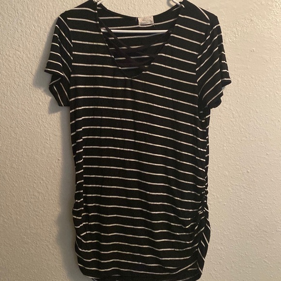 Glitz criss cross stripe top - Picture 1 of 5